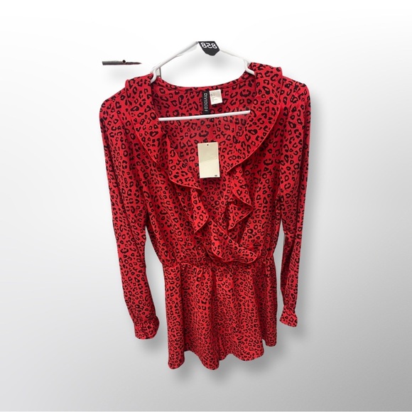 RED CHEETAH RUMPER - Picture 2 of 2